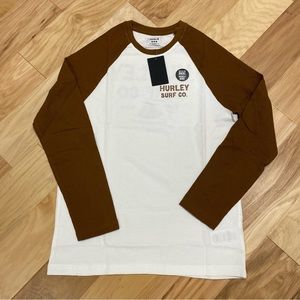 Hurley Long Sleeve Waffle Knit Tee - New